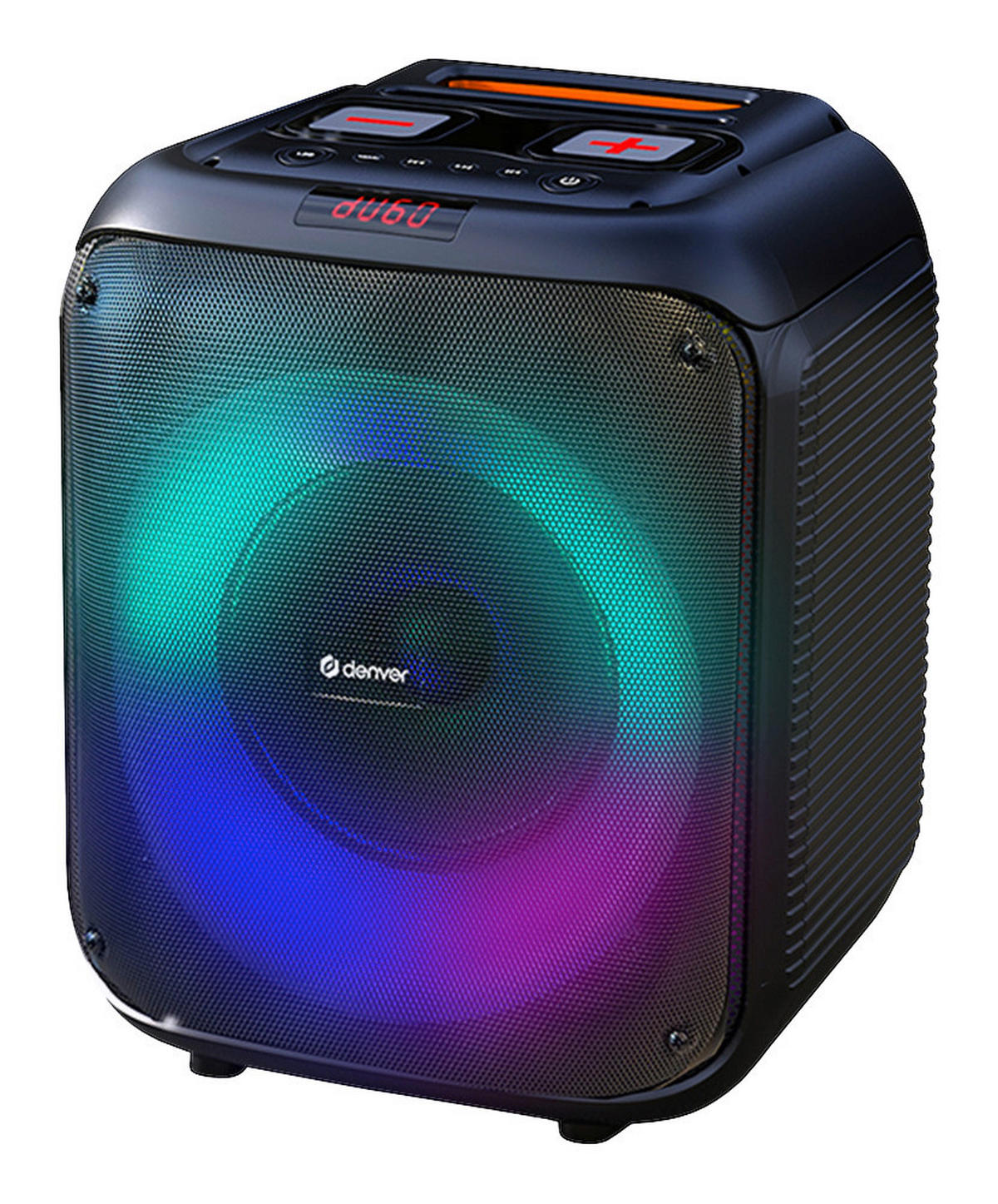 Denver Lautsprecher schwarz B/H/L: ca. 35x50x35 cm Bluetooth-Partylautsprecher_BPS-250 - schwarz (35,00/35,00/50,00cm) - Denver