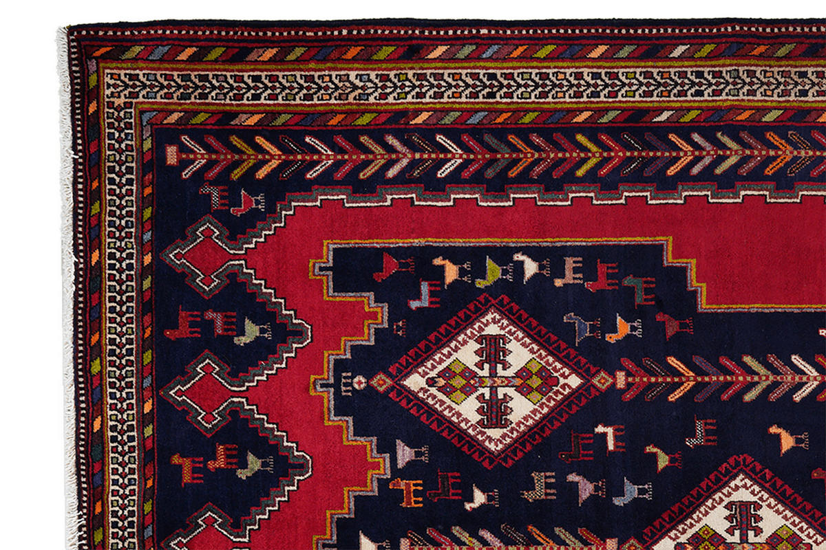 PersaTepp Teppich Afshar blau B/H/L: ca. 172x1x223 cm Afshar - blau/beige (223,00/172,00/1,00cm) - PersaTepp