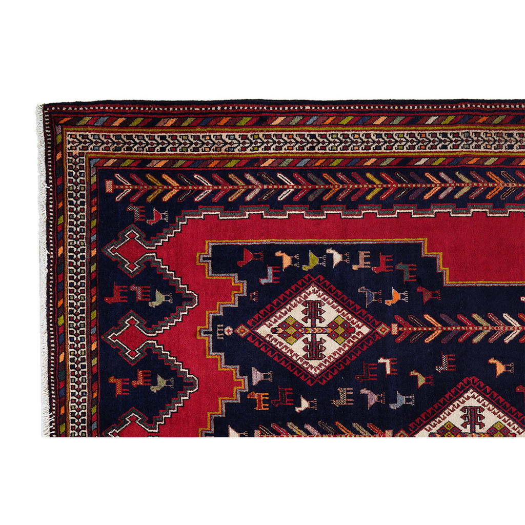 Thumbnail - PersaTepp Teppich Afshar blau B/H/L: ca. 172x1x223 cm