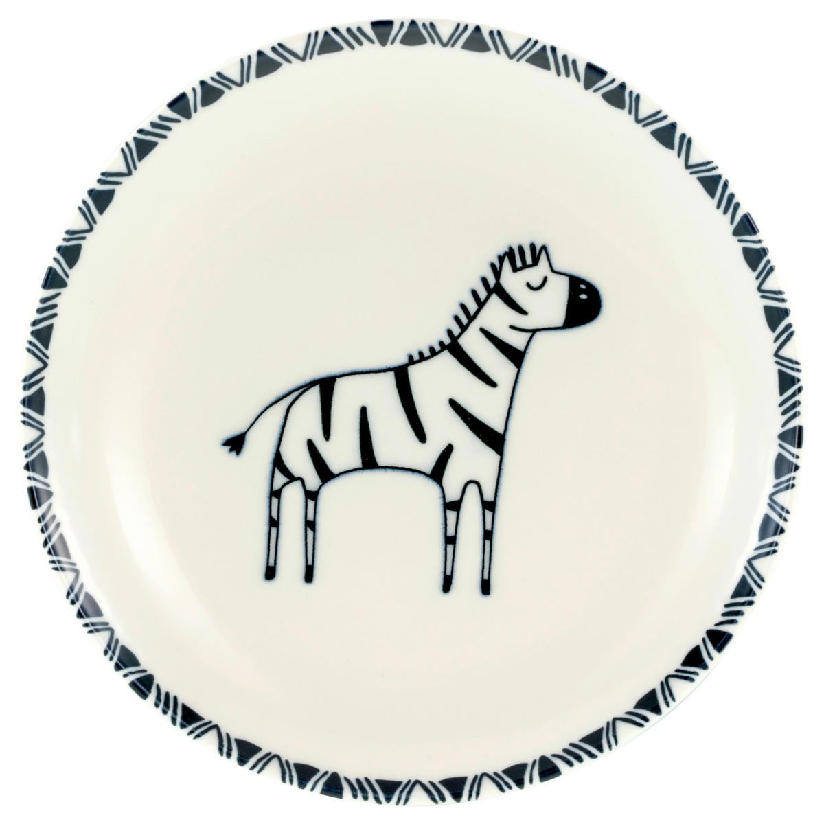 CreaTable Tellerset Safari mehrfarbig Steinzeug D: ca. 21 cm Safari - mehrfarbig (21,00cm) - CreaTable