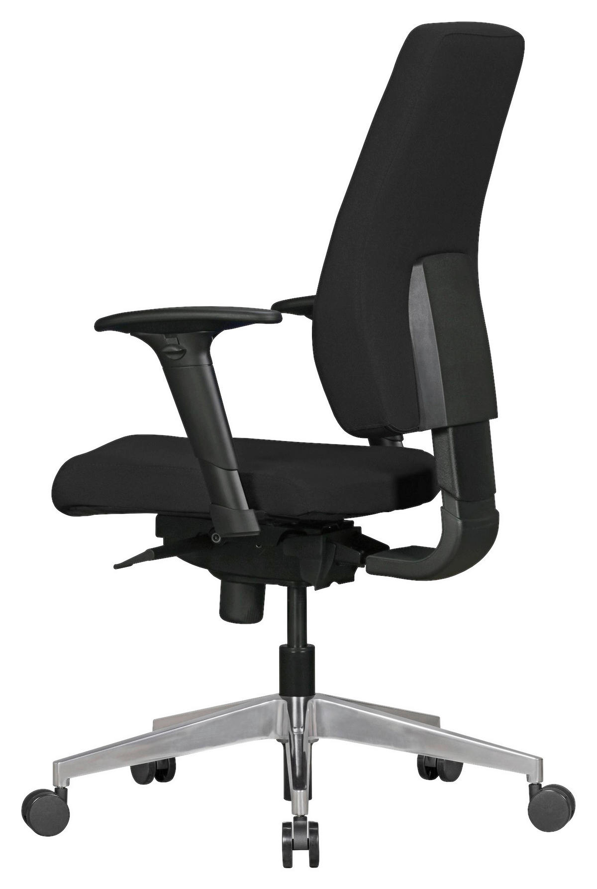 Drehstuhl schwarz Stoff Bürostuhl DARIUS - schwarz (63,00/119,00/70,00cm) - Amstyle