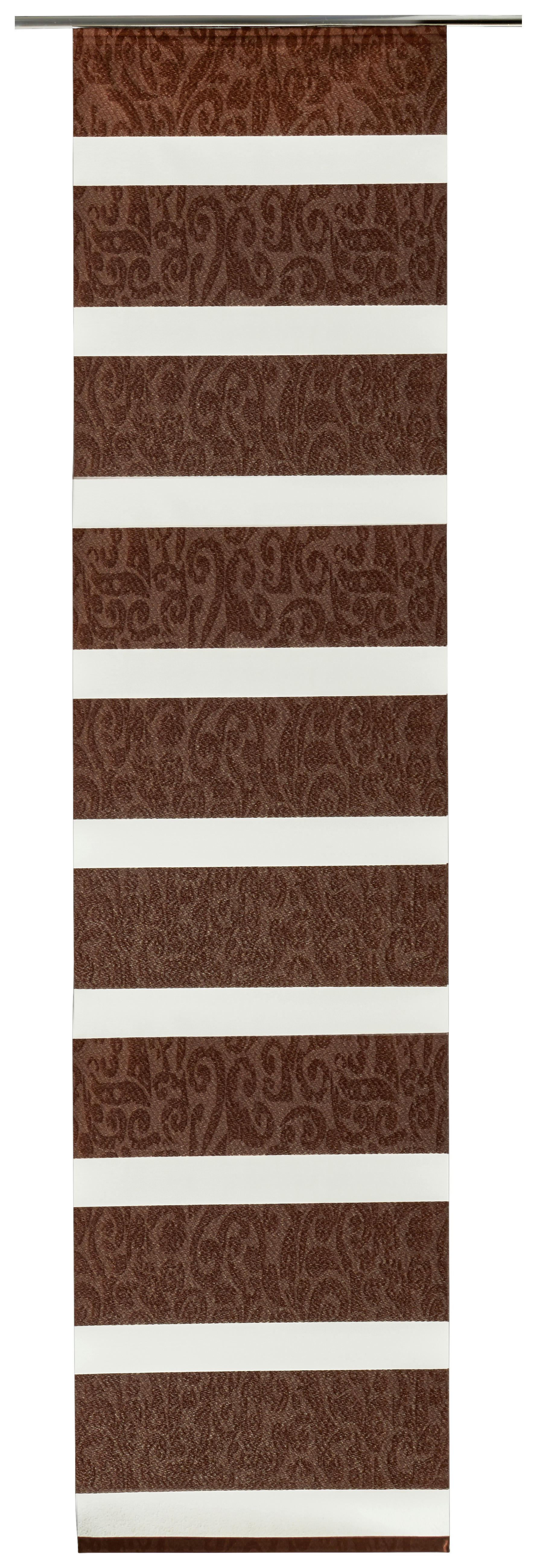 Thumbnail - POCOline Schiebevorhang Mandy braun B/L: ca. 60x245 cm