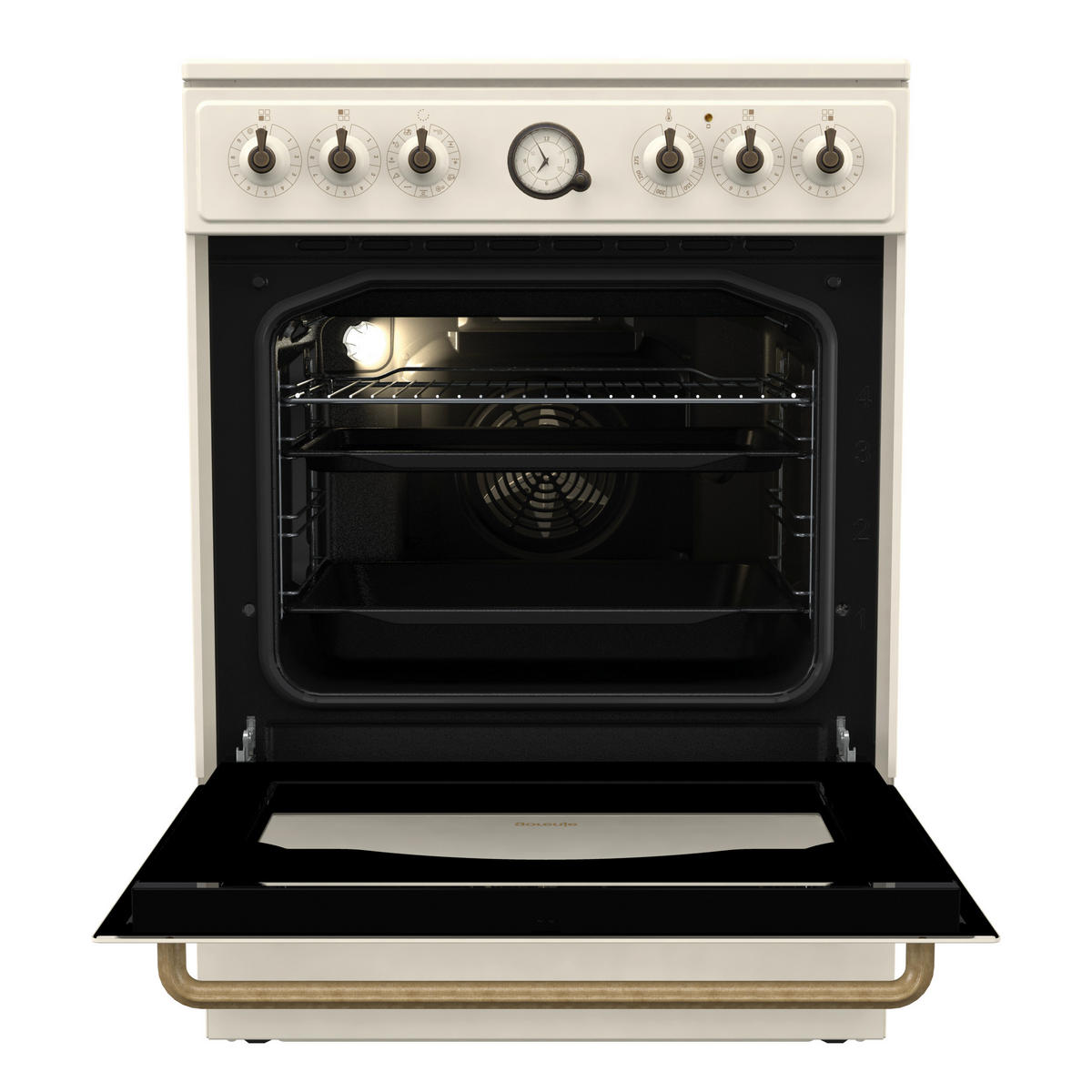 Gorenje Stand-Elektroherd beige B/H/T: ca. 60x85x60 cm Stand-Elektroherd GECS6B70CLI - beige (60,00/85,00/60,00cm) - Gorenje