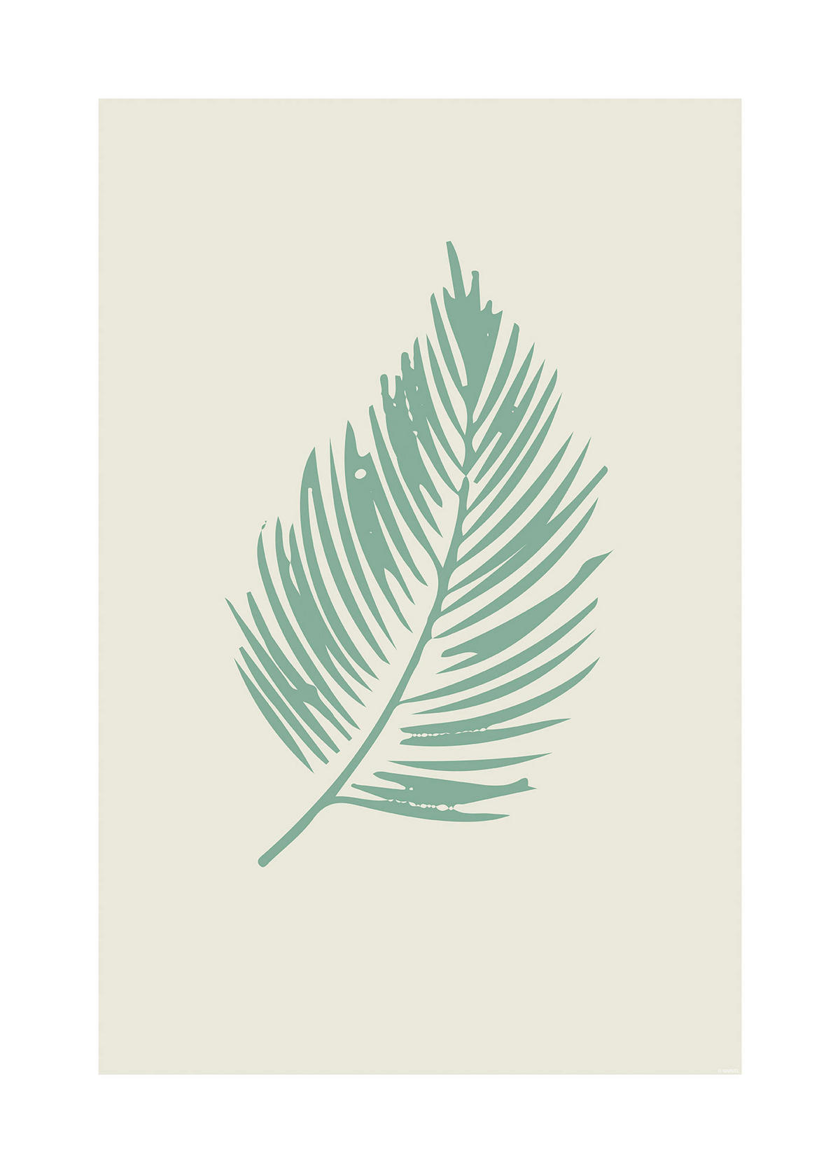 Komar Poster Winter Tropics Black Panther Palm L Blätter B/L: ca. 50x70 cm Winter Tropics Black Panther Palm L - (50,00/70,00cm) - Komar