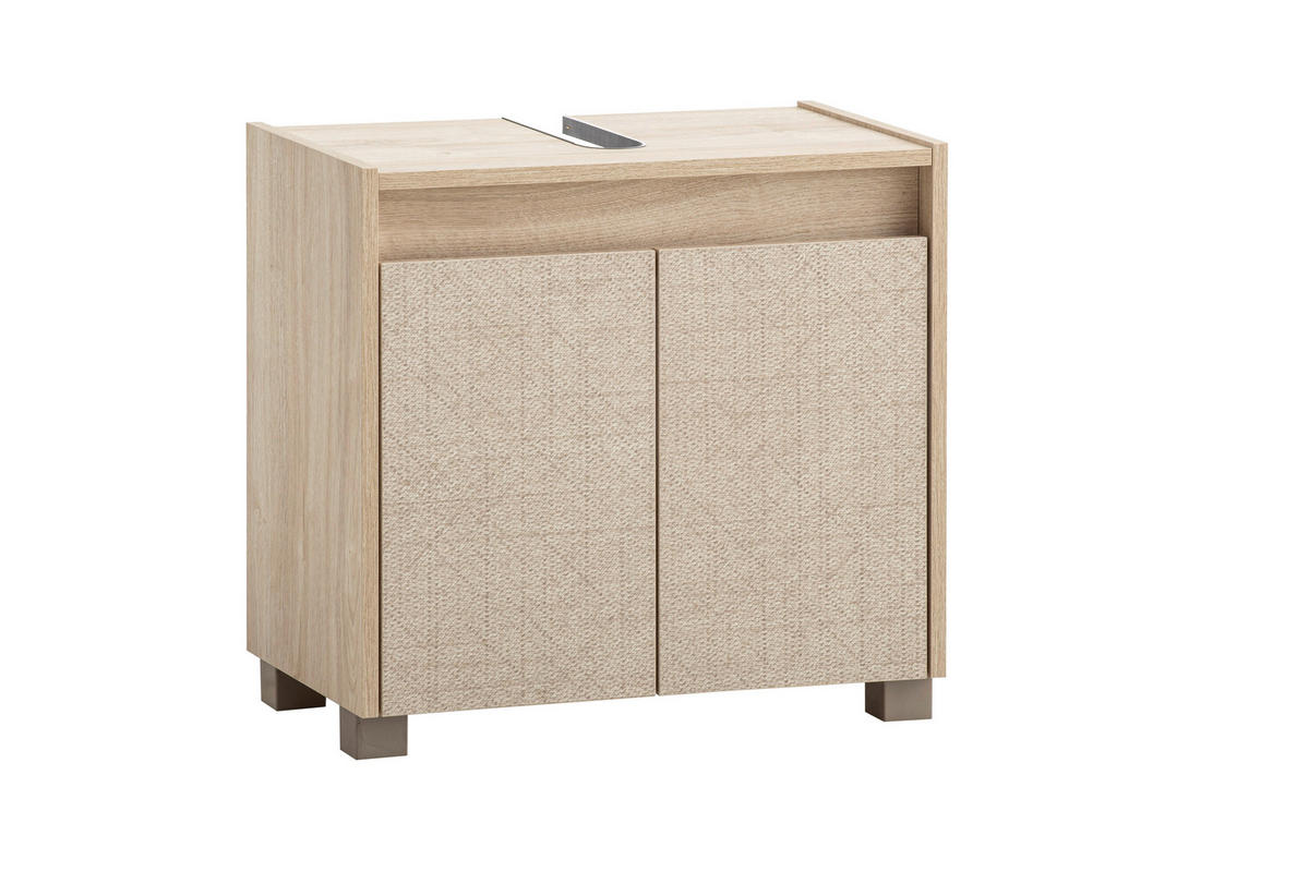 Waschbeckenunterschrank Sander Eiche hell Nachbildung B/H/T: ca. 56,9x54,6x33 cm Sander - Eiche (56,90/54,60/33,00cm) - Möbelpartner