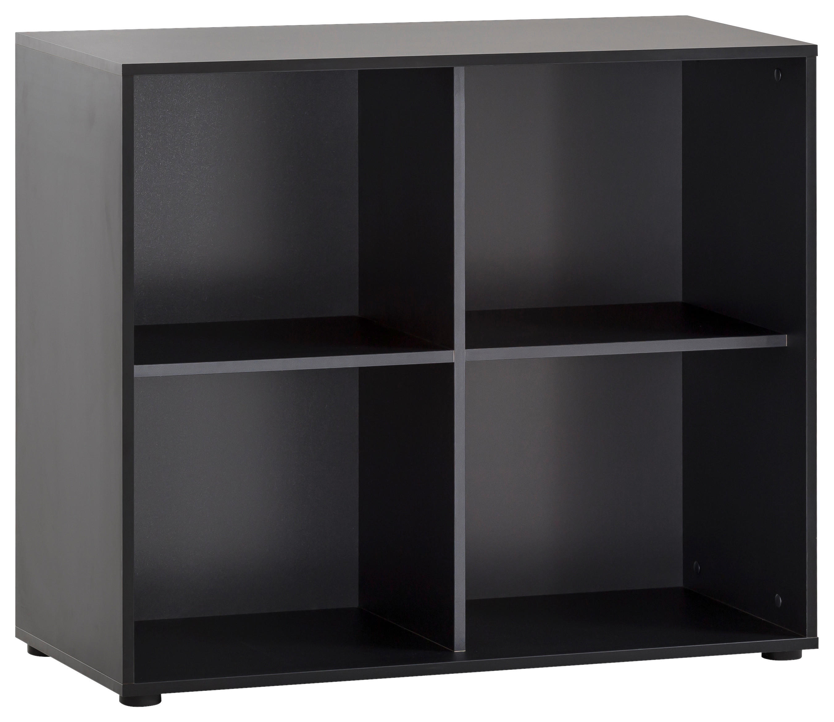 Regal Hank schwarz matt B/H/T: ca. 100,1x83,6x41 cm Hank - schwarz (100,10/83,60/41,00cm) - Möbelpartner