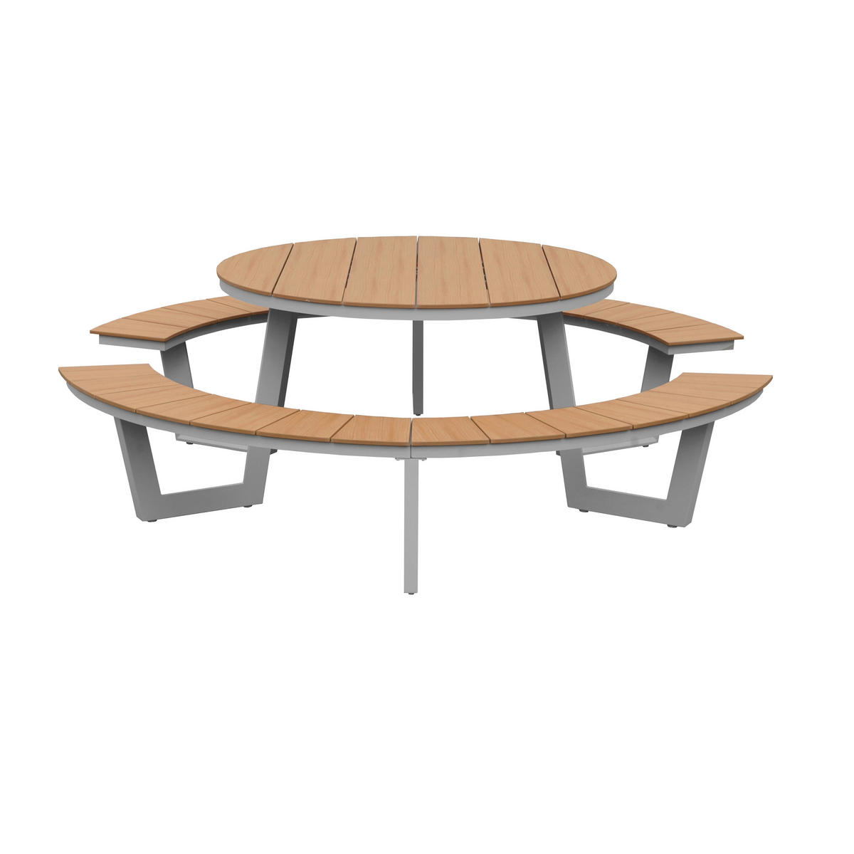 POCOline Gartensitzgruppe grau Alu Gartenset - champagner/grau - POCOline