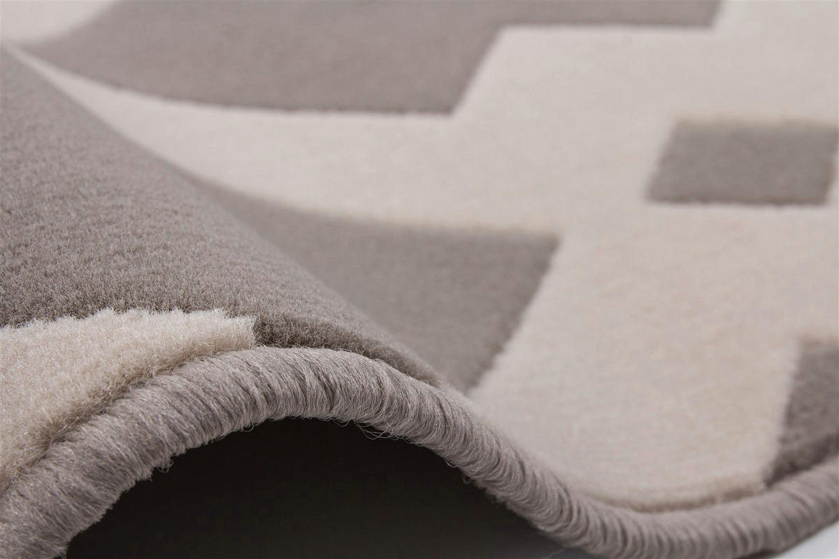 Kayoom Kurzflorteppich Now! 125 taupe B/L: ca. 80x150 cm Now! 125 - taupe (80,00/150,00cm) - Kayoom
