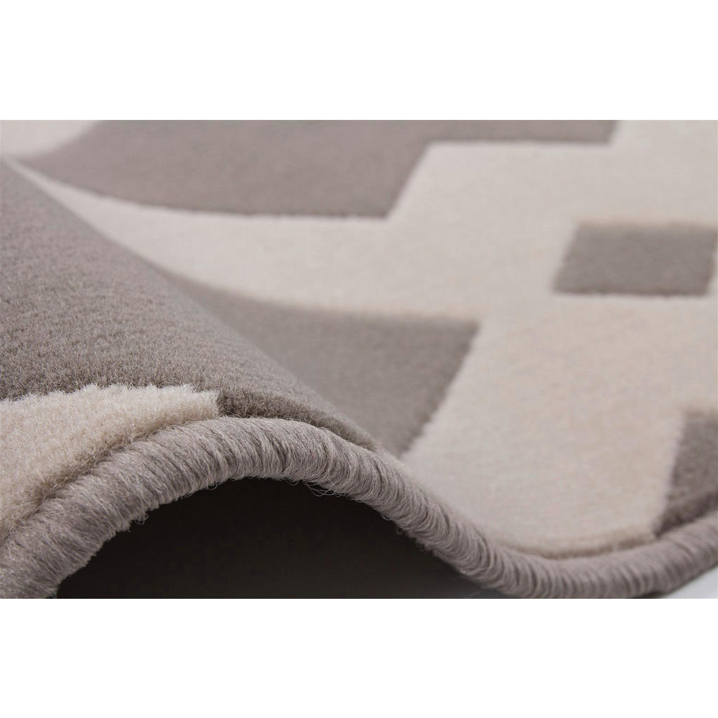 Thumbnail - Kayoom Kurzflorteppich Now! 125 taupe B/L: ca. 80x150 cm