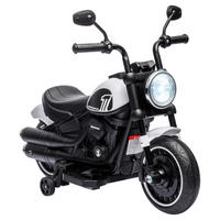 HOMCOM Kinder-Elektromotorrad schwarz B/H/L: ca. 42x57x76 cm Kinder-Elektromotorrad - weiß/schwarz (76,00/42,00/57,00cm) - HOMCOM