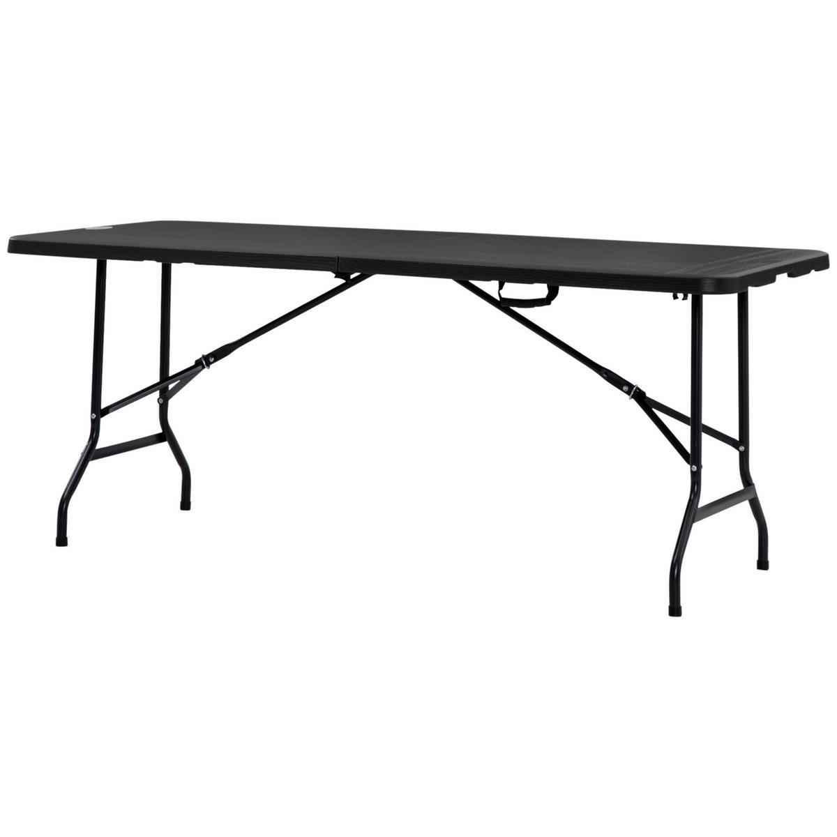 Outsunny Gartentisch dunkelgrau Polyethylen B/H/L: ca. 75,5x73x180 cm Gartentisch - dunkelgrau (180,00/75,50/73,00cm) - Outsunny