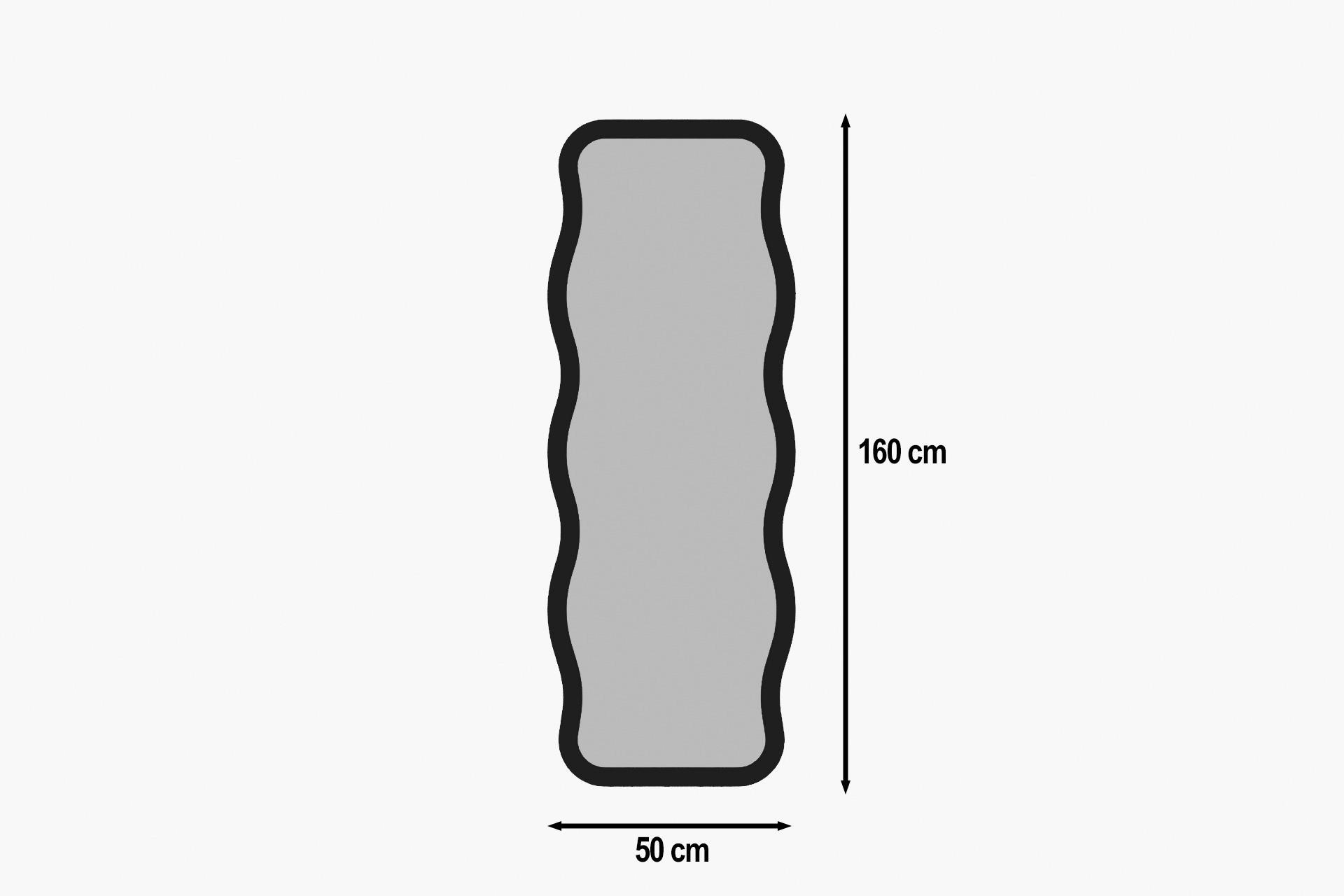 Wandspiegel Arol schwarz B/H/T: ca. 50x160x2,5 cm Arol - schwarz (50,00/160,00/2,50cm) - moebel17