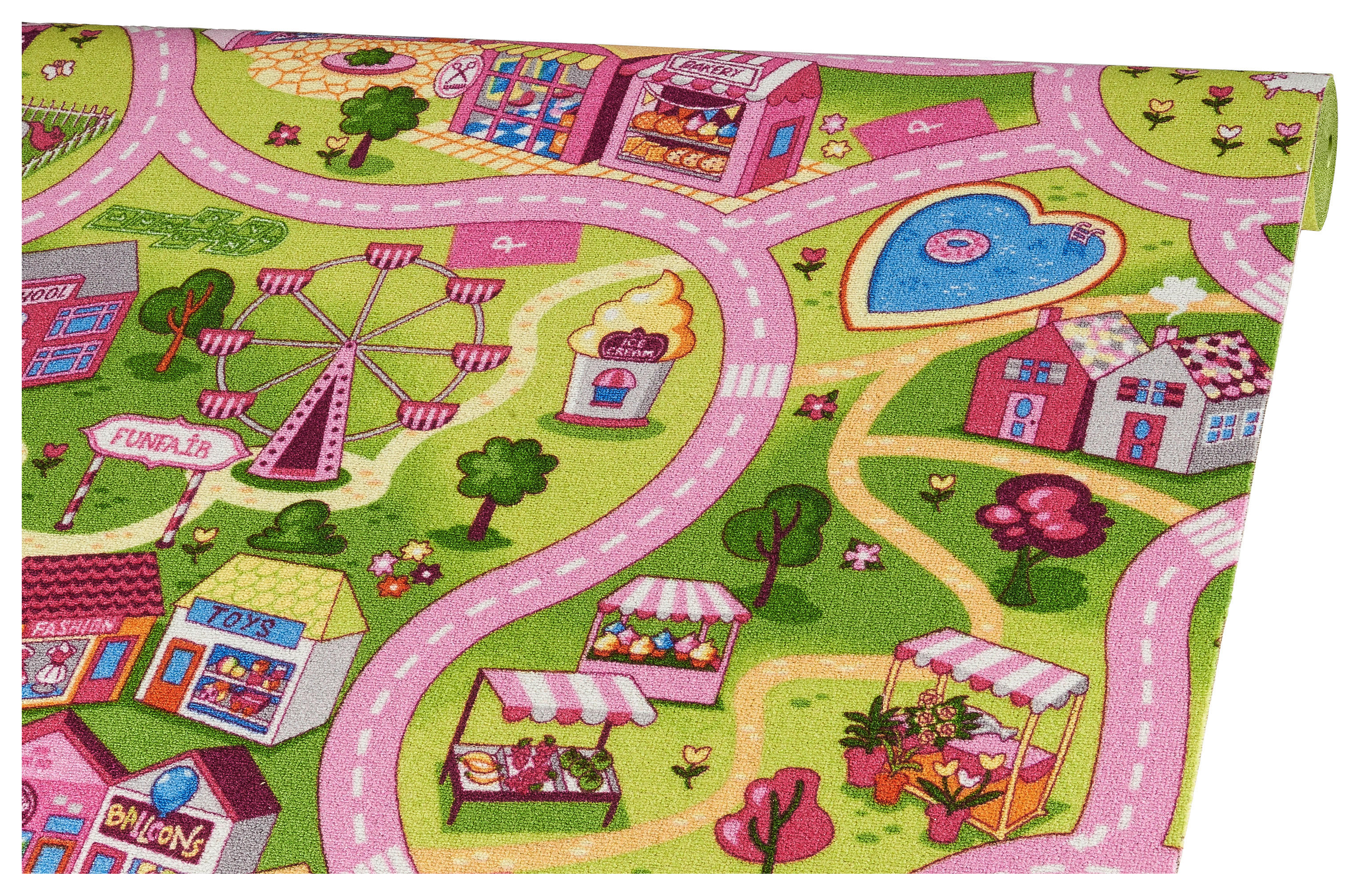 Teppichboden Sweet Town pink B: ca. 400 cm pro m² Sweet Town - pink (400,00cm)