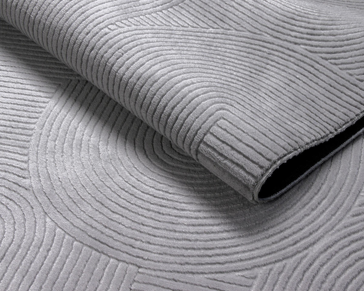 Dinarsu Teppich Stilo grau B/L: ca. 80x300 cm Stilo - grau (80,00/300,00cm) - Dinarsu