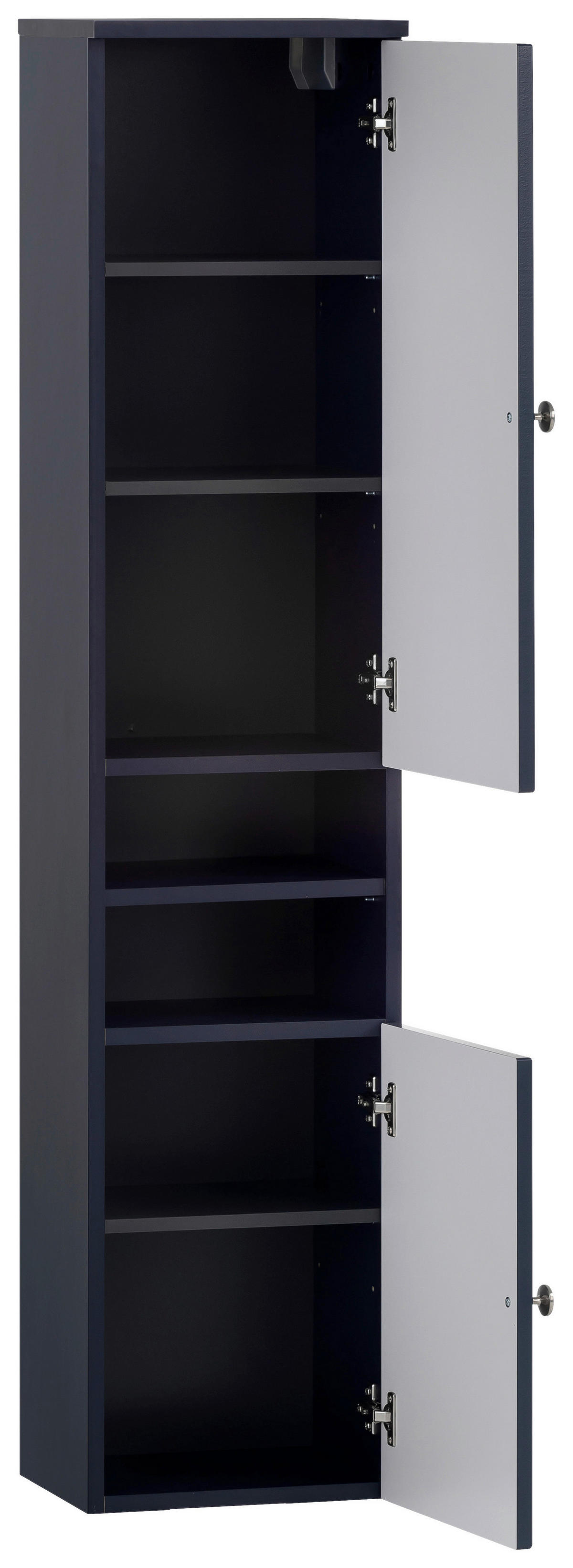 Hochschrank Jesper blau dunkel B/H/T: ca. 30,3x138,3x25,4 cm Jesper - blau (30,30/138,30/25,40cm) - Möbelpartner