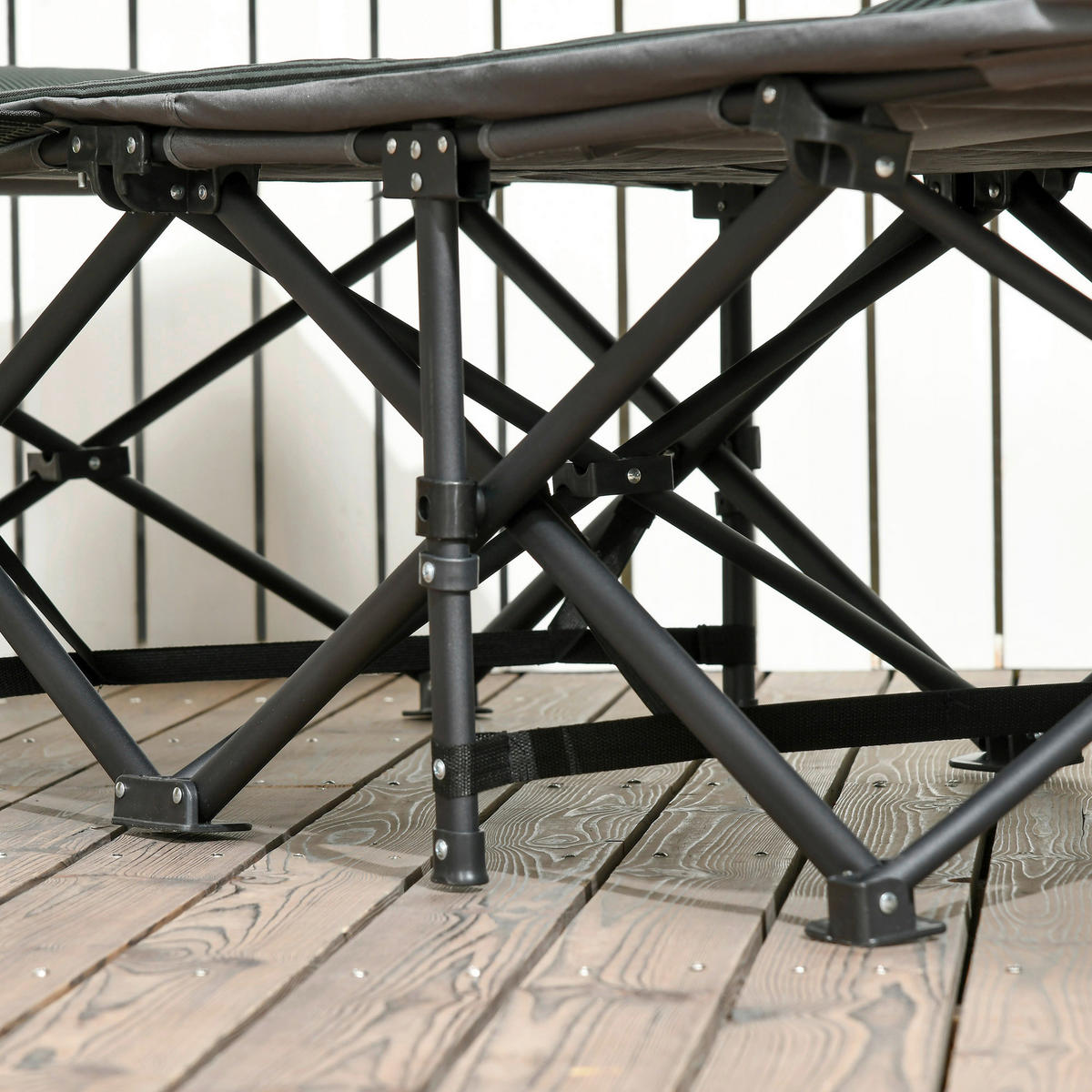 Outsunny Campingartikel B/H/L: ca. 186x68x48 cm Feldbett - grau (48,00/186,00/68,00cm) - Outsunny