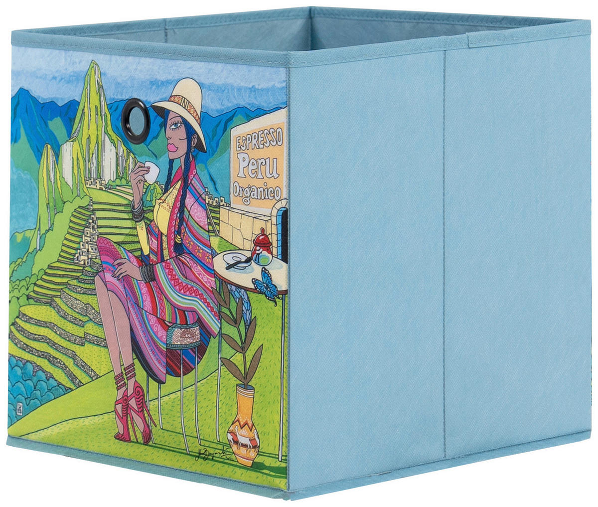 Stoffbox Stoffbox hellblau B/H/T: ca. 32x32x32 cm Stoffbox - hellblau (32,00/32,00/32,00cm)