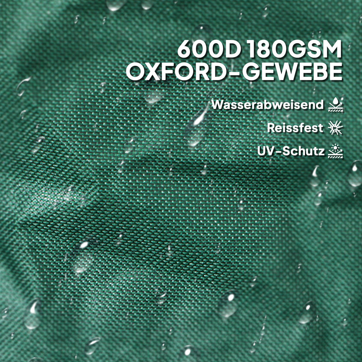 Outsunny Gartenabfallsack 4er Set grün B/H/L: ca. 47x50x47 cm Gartenabfallsack 4x 160l - grün (47,00/47,00/50,00cm) - Outsunny
