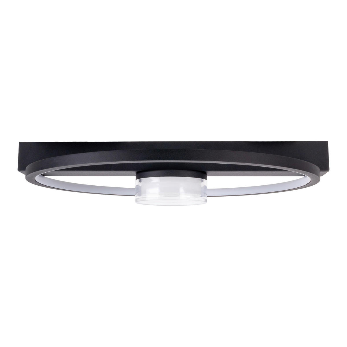Näve Leuchten Deckenleuchte 1403622 schwarz Kunststoff Metall B/H/T: ca. 38,5x8x40 cm null 2 Brennstellen Cimo - schwarz (38,50/8,00/40,00cm) - Näve Leuchten