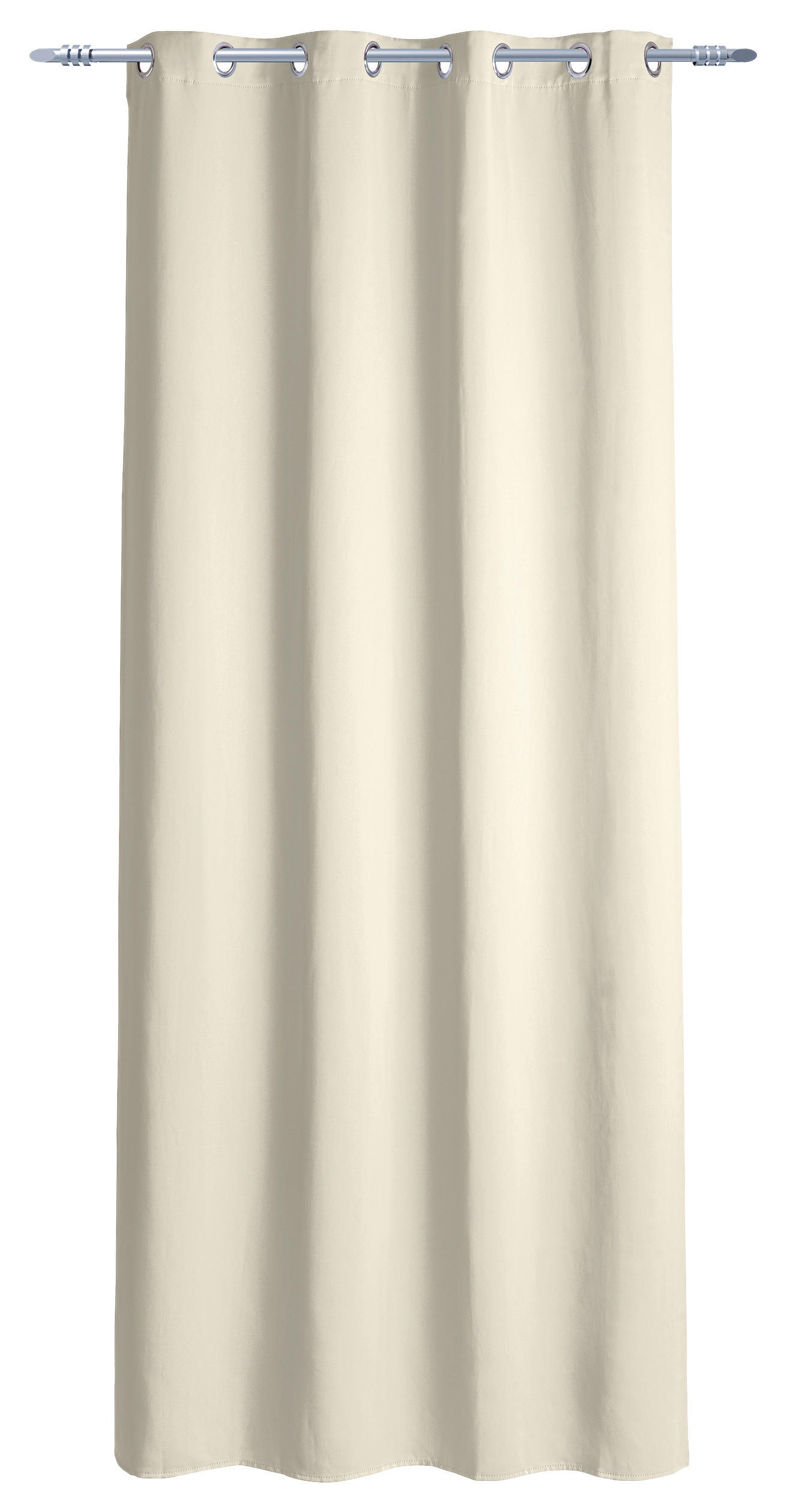 Ösenvorhang Verona wollweiß B/L: ca. 140x245 cm Verona - wollweiß (140,00/245,00cm)