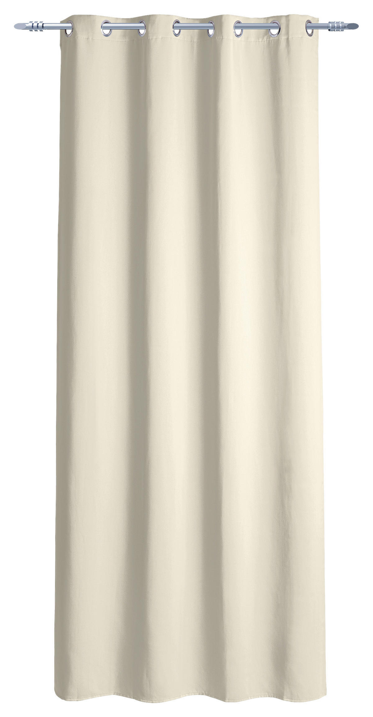 Ösenvorhang Verona wollweiß B/L: ca. 140x245 cm Verona - wollweiß (140,00/245,00cm)