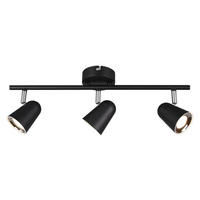 Spot schwarz Kunststoff B/H/L: ca. 48x17x9 cm 3 Brennstellen LED-Spot_3flg.Toulouse - schwarz (9,00/48,00/17,00cm)
