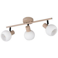 Reality Leuchten Spots beige Metall B/H/L: ca. 45x18,5x10 cm E14 3 Brennstellen Spot_Boba_3 - beige (10,00/45,00/18,50cm) - Reality Leuchten