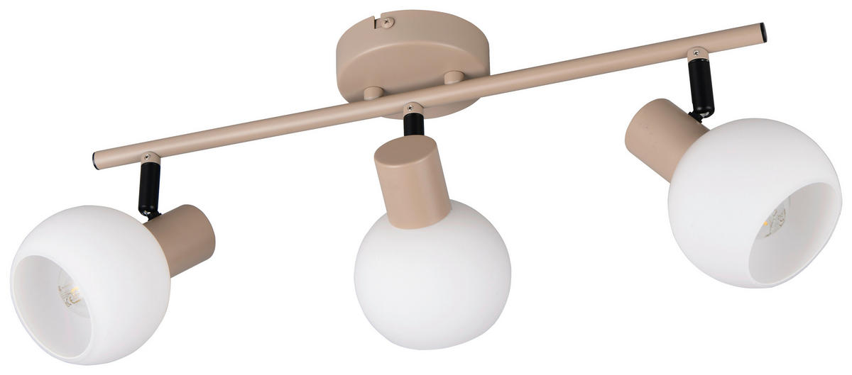 Reality Leuchten Spots beige Metall B/H/L: ca. 45x18,5x10 cm E14 3 Brennstellen Spot_Boba_3 - beige (10,00/45,00/18,50cm) - Reality Leuchten