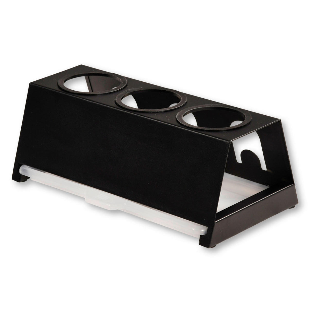 Kesper Flaschenhalter schwarz Metall B/H/L: ca. 17x12x32 cm Flaschenhalter - schwarz (32,00/17,00/12,00cm) - Kesper
