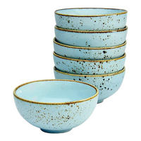 CreaTable Schalen-Set NATURE COLLECTION hellblau Steinzeug D: ca. 11,5 cm NATURE COLLECTION - hellblau (11,50cm) - CreaTable