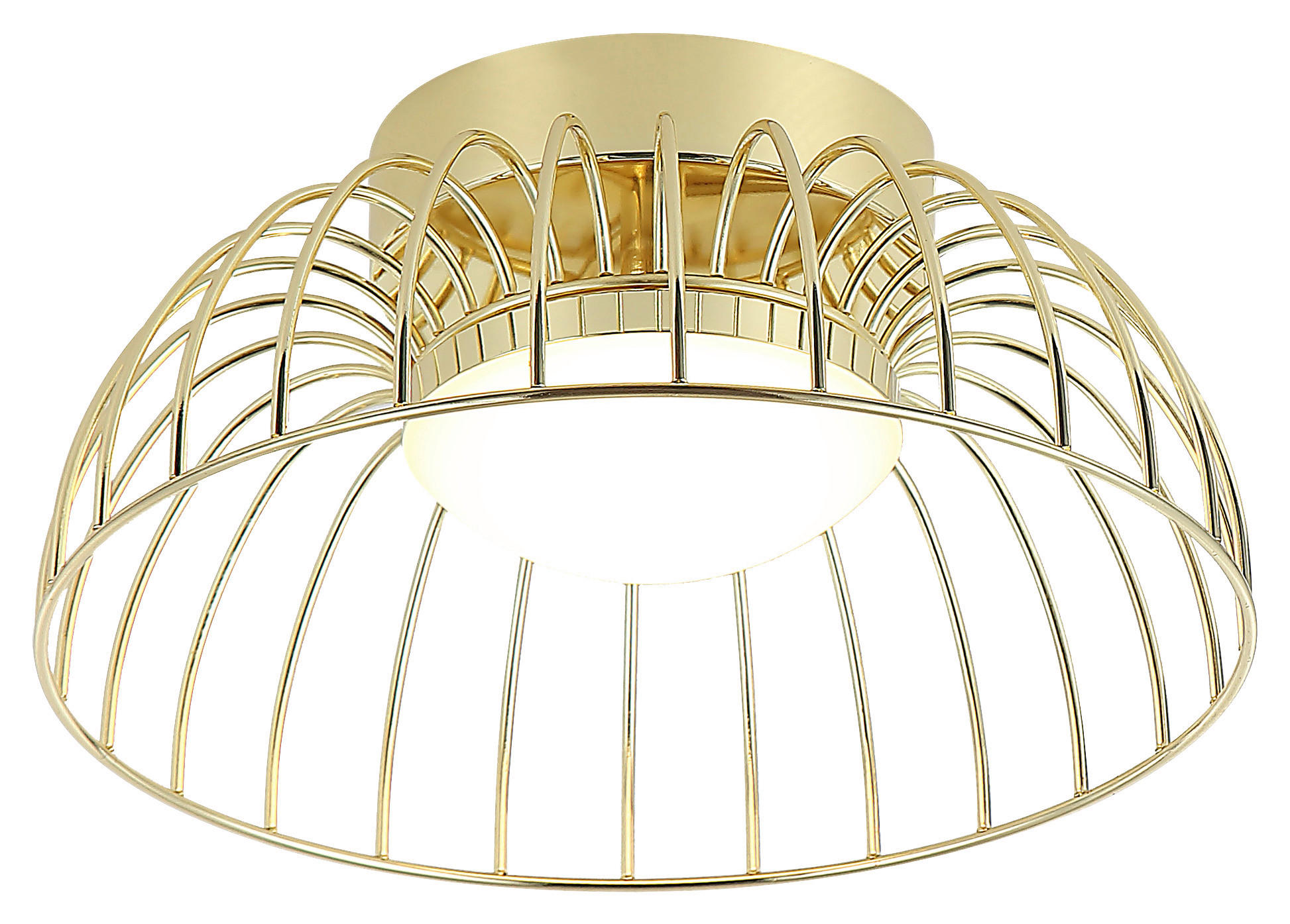 Lamkur Deckenleuchte gold Stahl B/H/L: ca. 27x27x17 cm Betsy - gold (17,00/27,00/27,00cm) - Lamkur