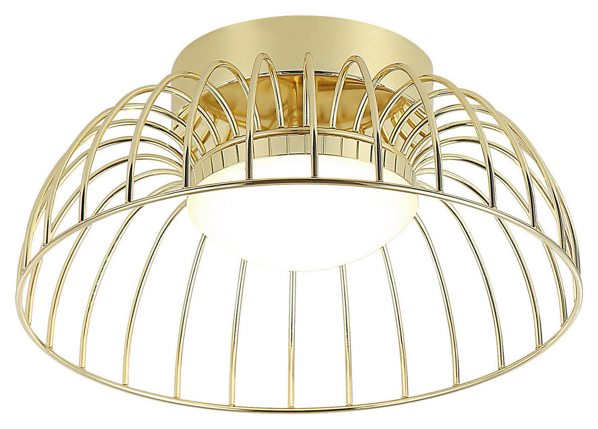 Lamkur Deckenleuchte gold Stahl B/H/L: ca. 27x27x17 cm Betsy - gold (17,00/27,00/27,00cm) - Lamkur