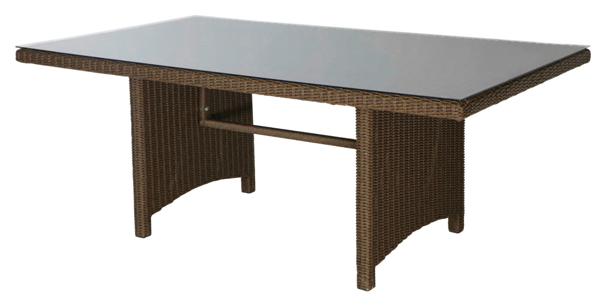 Grasekamp Gartentisch Ibiza braun Polyrattan B/H/L: ca. 90x73x150 cm Ibiza - braun (150,00/90,00/73,00cm) - Grasekamp