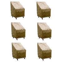 Grasekamp Schutzhülle für Stuhl beige Kunststoff B/H/L: ca. 68x95x66 cm Schutzhülle_Stuhl_6_Stk. - beige (66,00/68,00/95,00cm) - Grasekamp