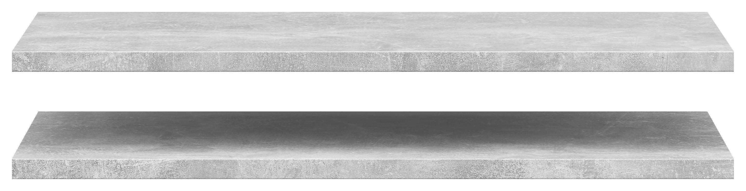 Einlegeböden-Set Multi-Stauraum Typ 55 Beton Optik B/H/T: ca. 77x2,2x36 cm Multi-Stauraum Typ 55 - Beton (77,00/2,20/36,00cm)