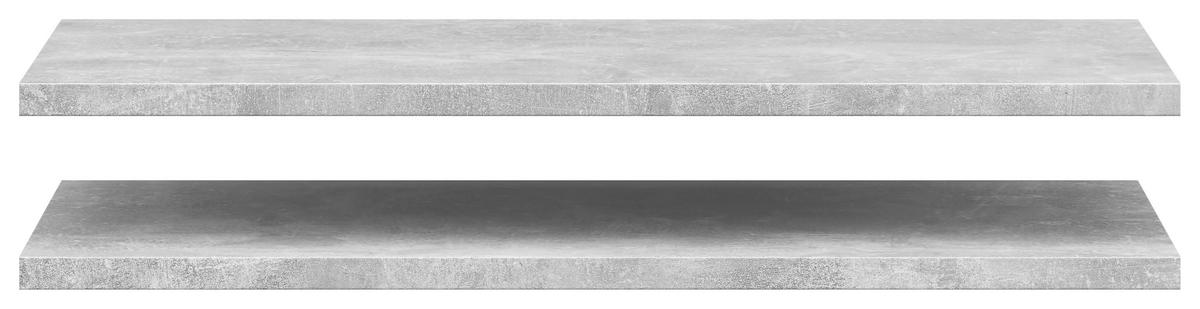 Einlegeböden-Set Multi-Stauraum Typ 55 Beton Optik B/H/T: ca. 77x2,2x36 cm Multi-Stauraum Typ 55 - Beton (77,00/2,20/36,00cm)