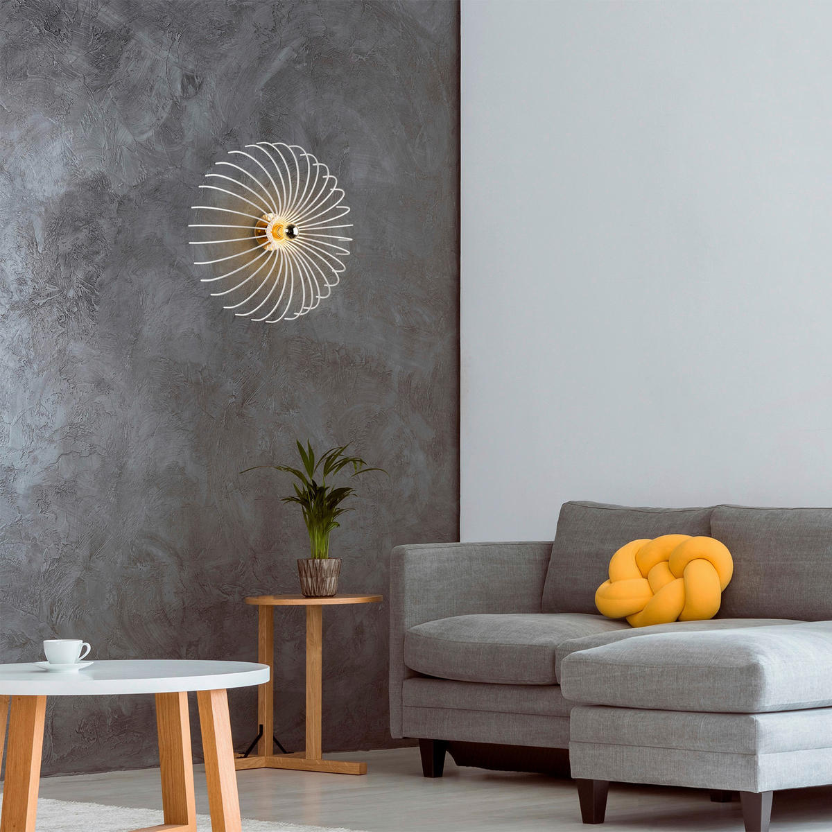 Opviq Wandleuchte weiß Metall B/H/L: ca. 16x56x16 cm E27 1 Brennstellen Aspendos - weiß (16,00/16,00/56,00cm) - Opviq