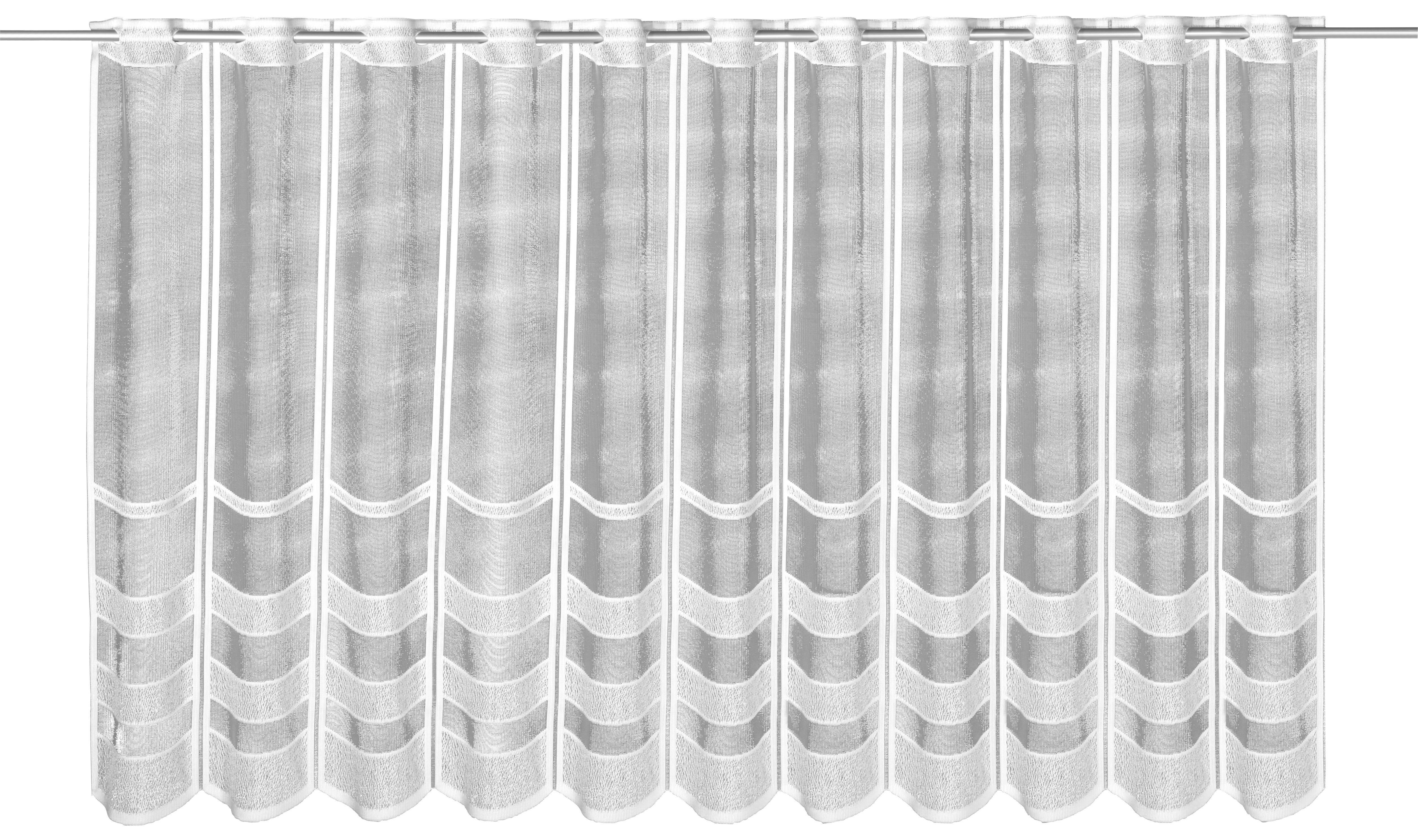 Thumbnail - creative lifestyle Scheibengardine Alma weiß B/L: ca. 150x80 cm