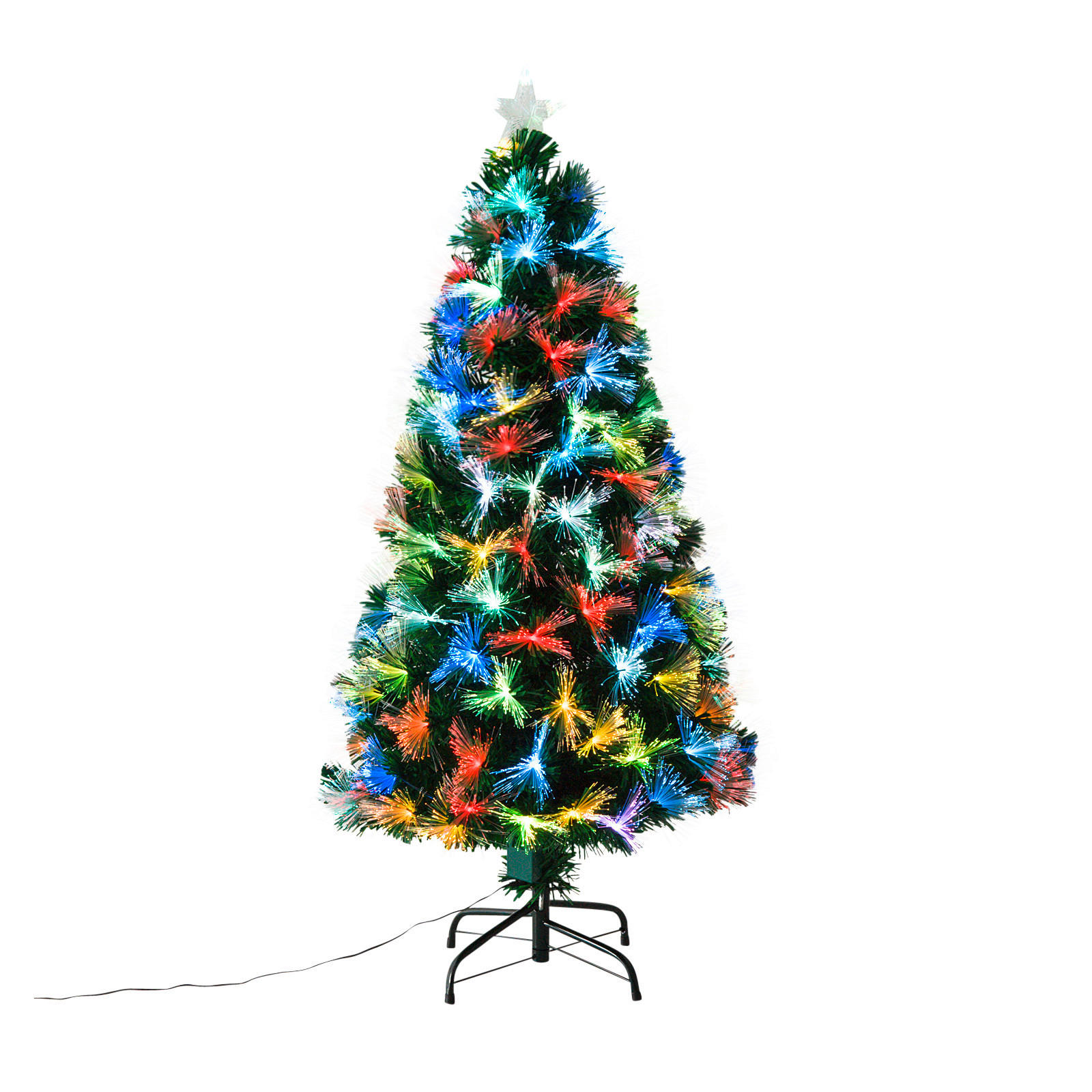 HOMCOM Weihnachtsbaum grün Kunststoff H/D: ca. 120x66 cm Weihnachtsbaum - grün (66,00/120,00cm) - HOMCOM