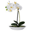 Orchidee weiß Kunststoff H: ca. 30 cm Orchidee - weiß (30,00cm)