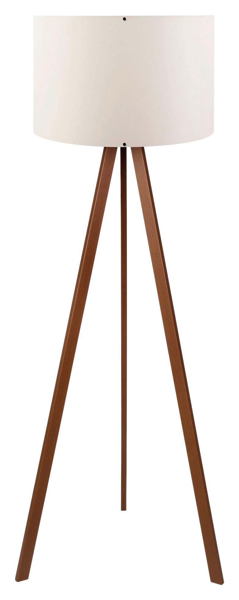 Opviq Stehleuchte braun ecru PVC B/H/T/L/D: ca. 38x140x38x38x38 cm E27 1 Brennstellen AYD - braun/ecru (38,00/38,00/140,00cm) - Opviq