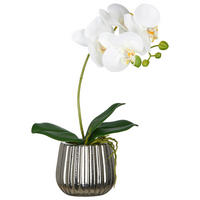 Kunstpflanze weiß Keramik H: ca. 39 cm Orchidee - weiß (39,00cm)