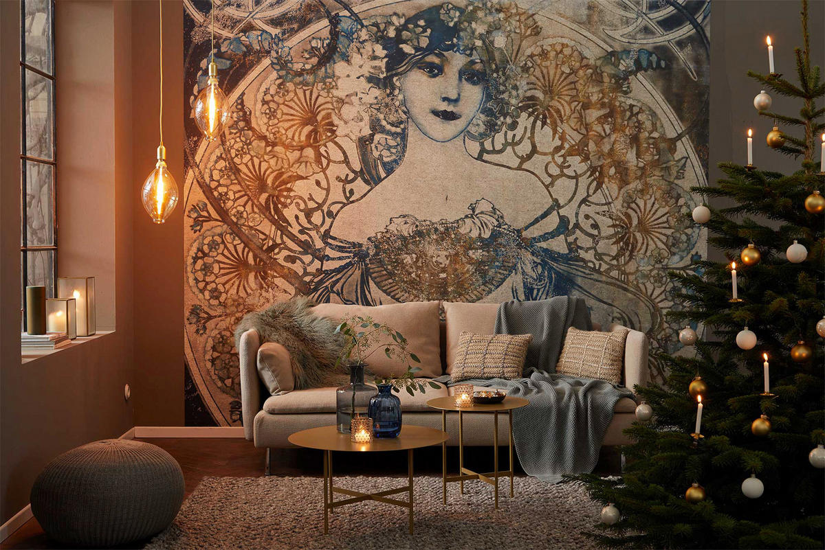 Komar Fototapete Porcelaine B/L: ca. 300x280 cm Porcelaine - (300,00/280,00cm) - Komar