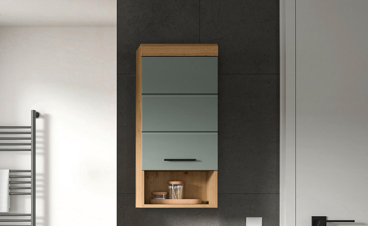 Badhängeschrank Scout Eiche Artisan Nachbildung salbei Nachbildung B/H/T: ca. 37x79x24 cm Scout - Eiche/salbei (37,00/79,00/24,00cm) - xonox.home