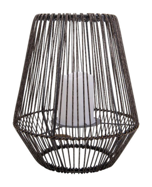 LED-Solarleuchte NV5284114 braun Kunststoff B/H/T: ca. 26x31x26 cm Plasto - braun (26,00/31,00/26,00cm) - Näve Leuchten