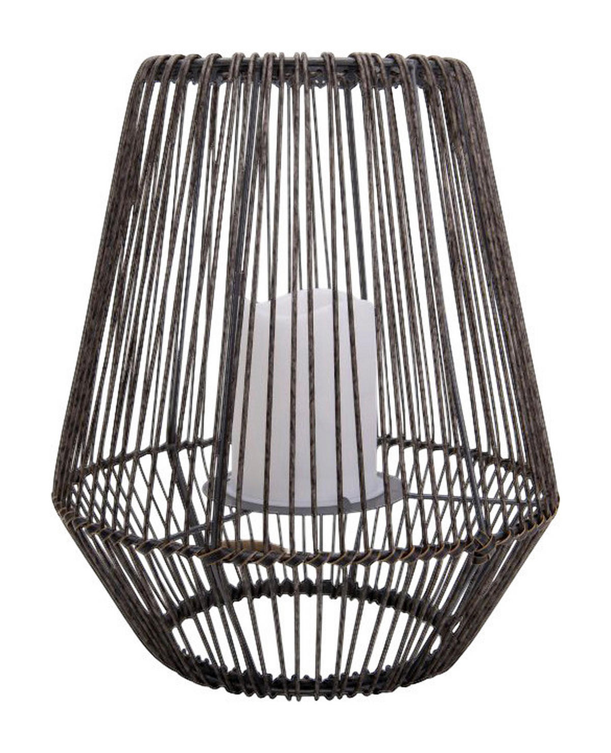 LED-Solarleuchte NV5284114 braun Kunststoff B/H/T: ca. 26x31x26 cm Plasto - braun (26,00/31,00/26,00cm) - Näve Leuchten