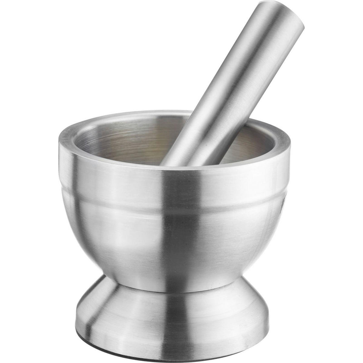 Westmark Mörser mit Deckel silber Edelstahl D: ca. 10 cm Mörser_mit_Deckel - silber (10,00cm) - Westmark