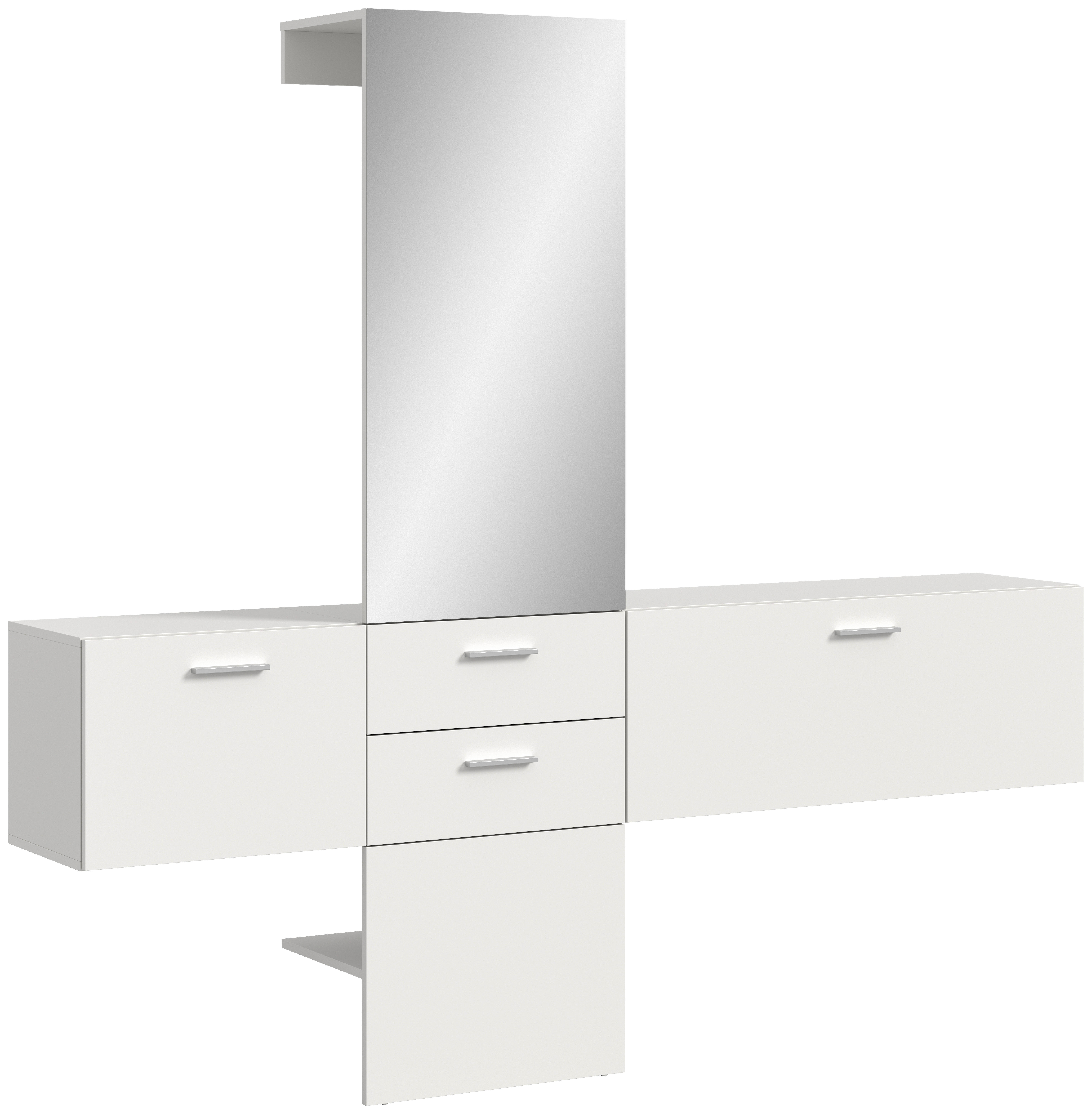 Garderobe VAGA weiß B/H/T: ca. 208x190x36 cm VAGA - weiß (208,00/190,00/36,00cm) - xonox.home
