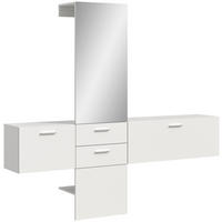 Garderobe VAGA weiß B/H/T: ca. 208x190x36 cm VAGA - weiß (208,00/190,00/36,00cm) - xonox.home