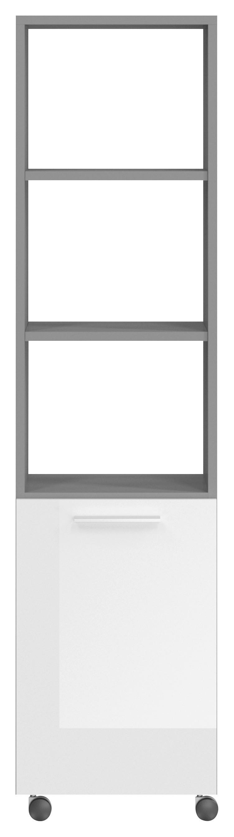 Rollregal Air grau B/H/T: ca. 35x140x33 cm Air - weiß/grau (35,00/140,00/33,00cm)